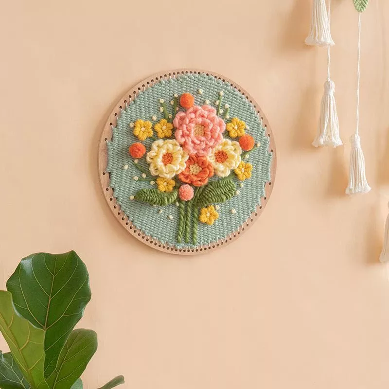 Circle Flower Weaving Loom Wall Art Kit - Image 6