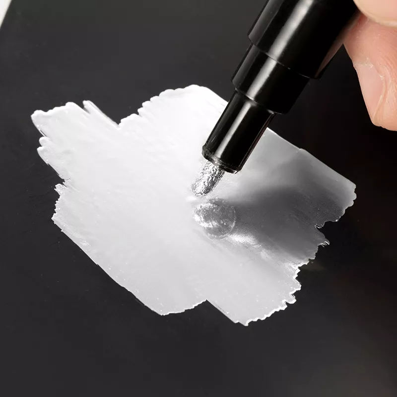Mirror Chrome Silver Marker Pen for DIY Art, Craft, and Decor Projects - Image 3