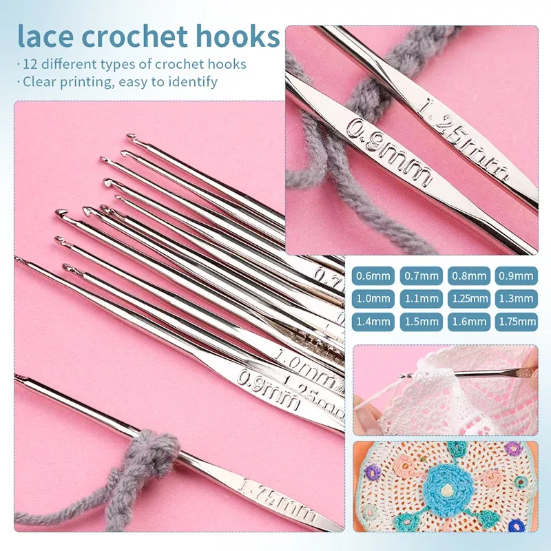 Complete Knitting and Crochet Hook Set with Accessories - Image 4