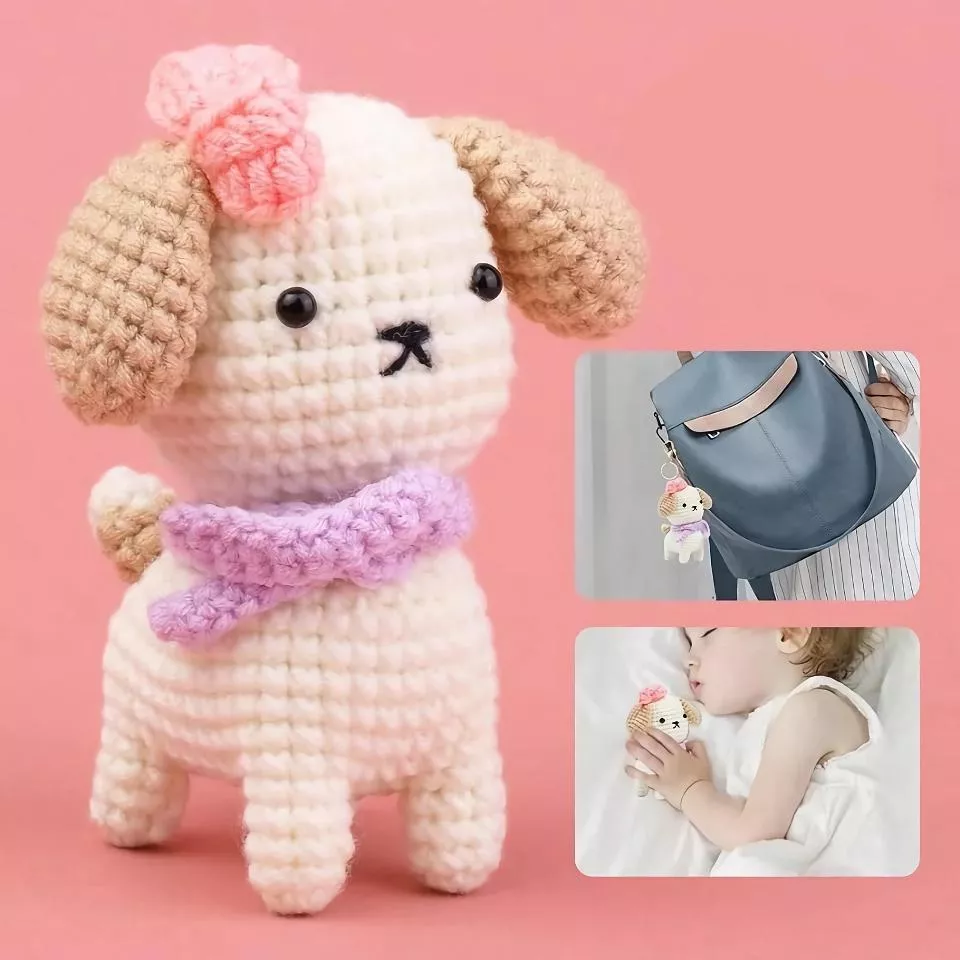 Beginner's Crochet Animal Kit - Create Your Own Dog