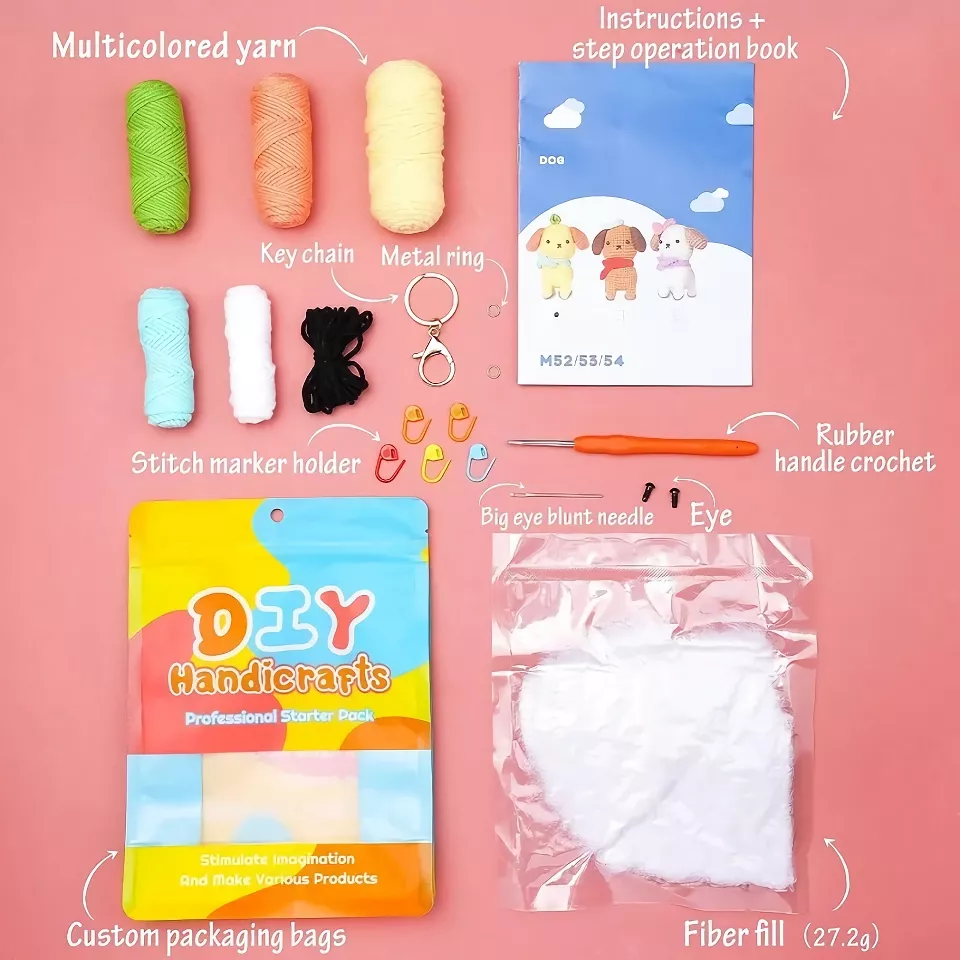 Beginner's Crochet Animal Kit - Create Your Own Dog - Image 5