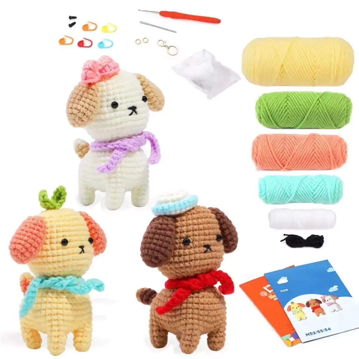 Beginner's Crochet Animal Kit - Create Your Own Dog - Image 7