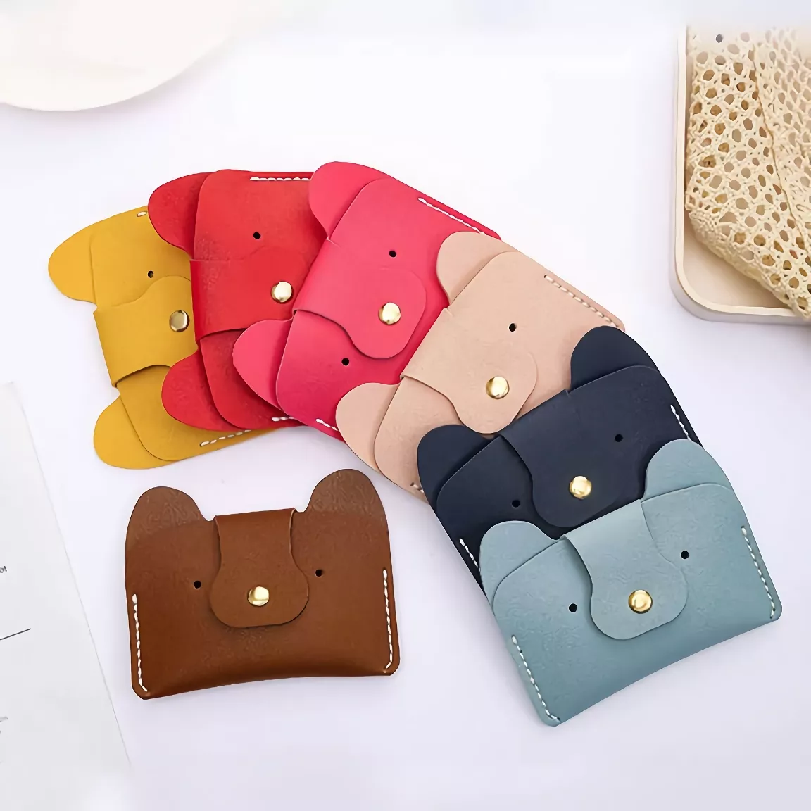 Adorable DIY Puppy Coin Purse Kit - Creative Handcrafted Leather Mini Wallet - Image 3