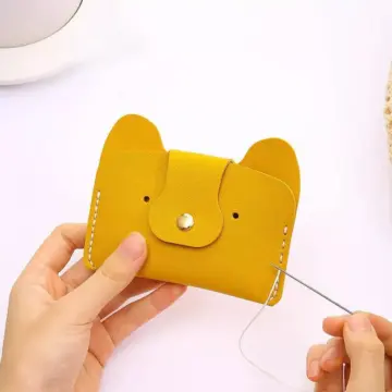 Adorable DIY Puppy Coin Purse Kit - Creative Handcrafted Leather Mini Wallet