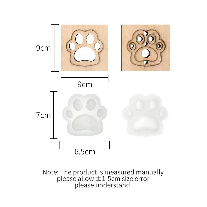 Dog Paw Shaped Leather Cutting Die for DIY Crafting - Image 7