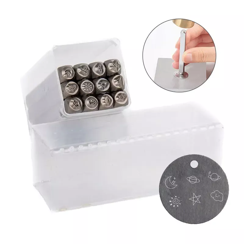 12PCS Universe Series Leather Embossing Stamp Set - Image 5
