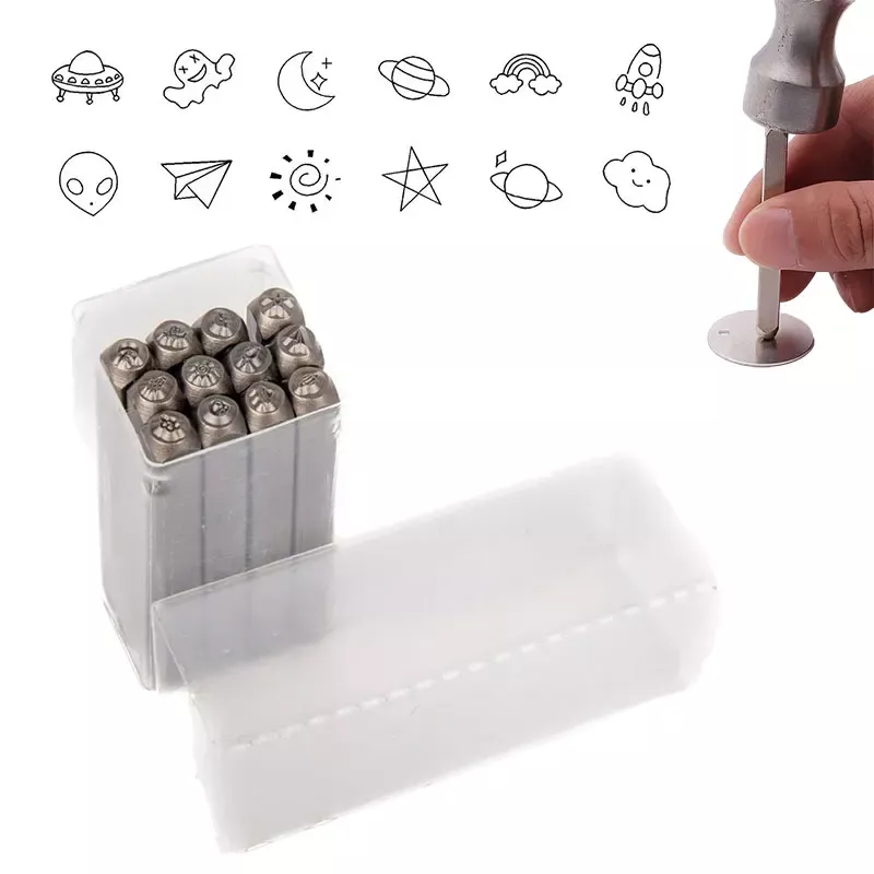 12PCS Universe Series Leather Embossing Stamp Set - Image 3