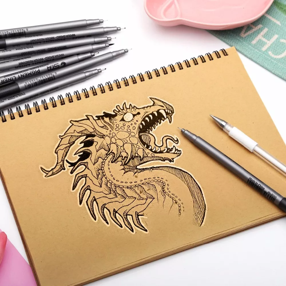 9-Piece Precision Black Pigment Liner Set - Image 6