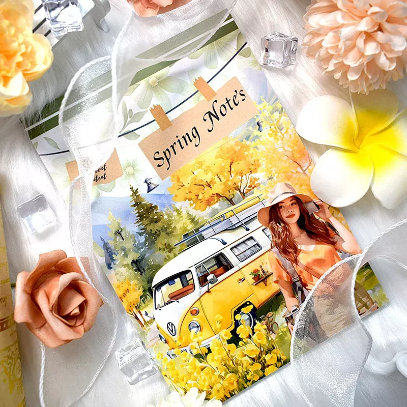 Retro Literary Court Style DIY Sticker Book - Image 8