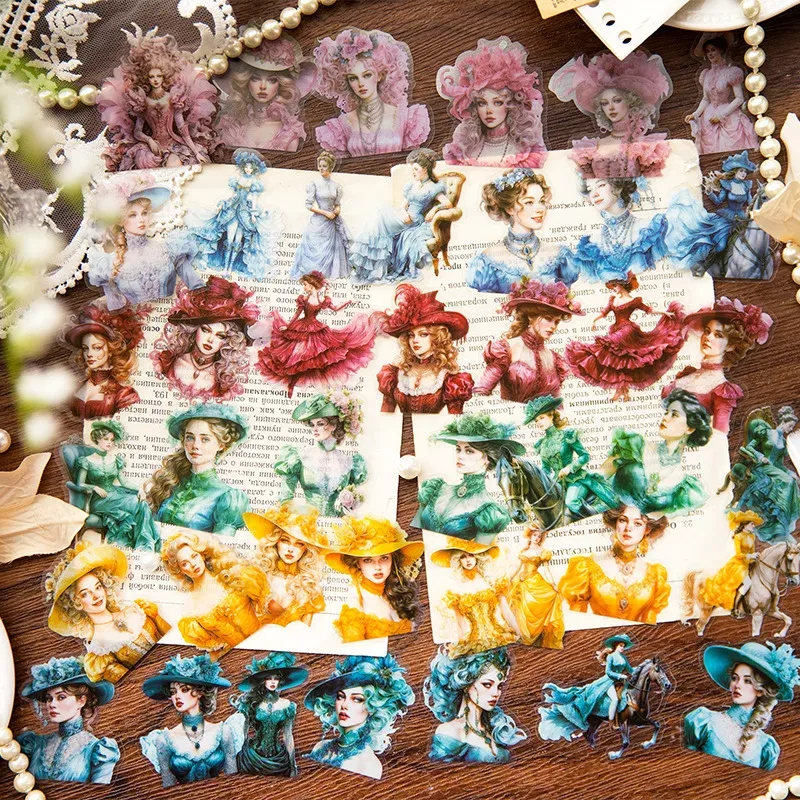 Retro European Style PET Sticker Pack - Image 4