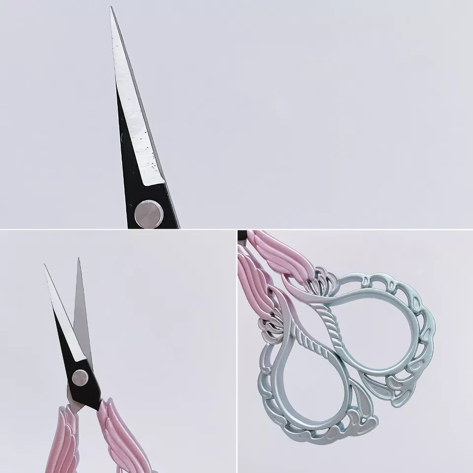 Vintage Orchid-Shaped Multifunctional Scissors for Art and Crafting - Image 6