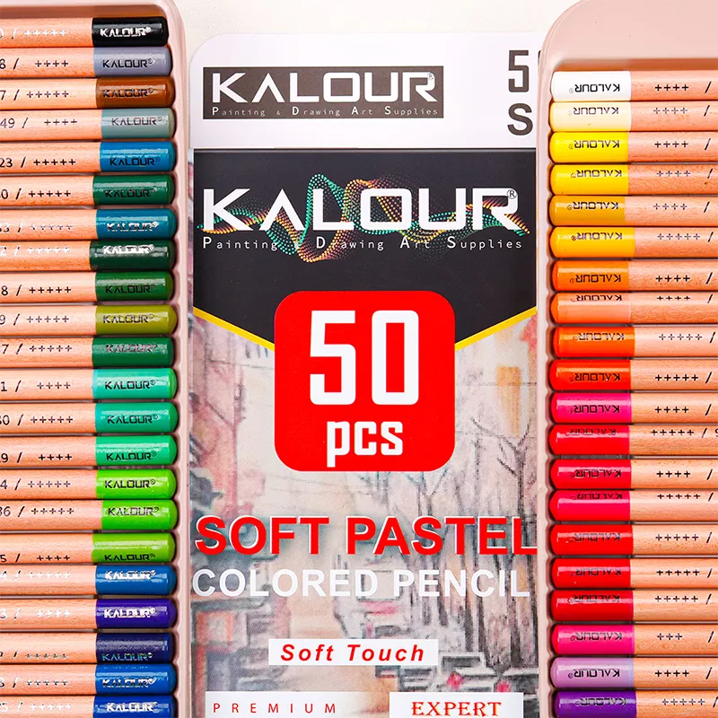 50 Colors Soft Pastel Skin Tint Pencils - Image 2