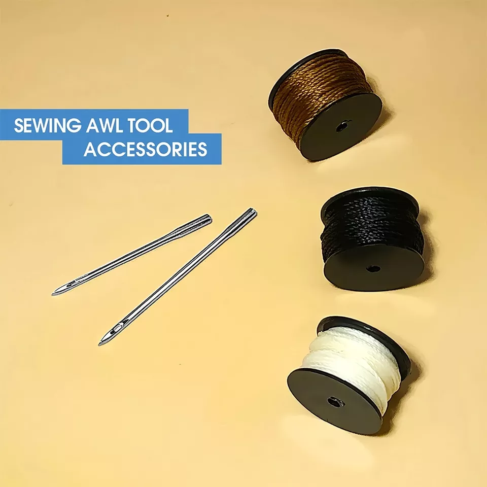 Sewing Machine Accessories for Leather Craft DIY - Needles & Threads Set - Image 2