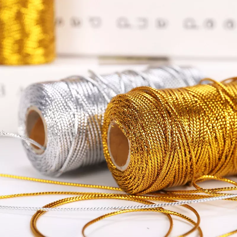 Gold & Silver Cord Gift Wrapping and DIY Craft String - Image 4