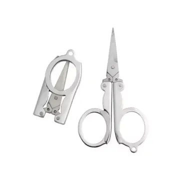 Foldable Stainless Steel Mini Scissors for Travel and Emergencies