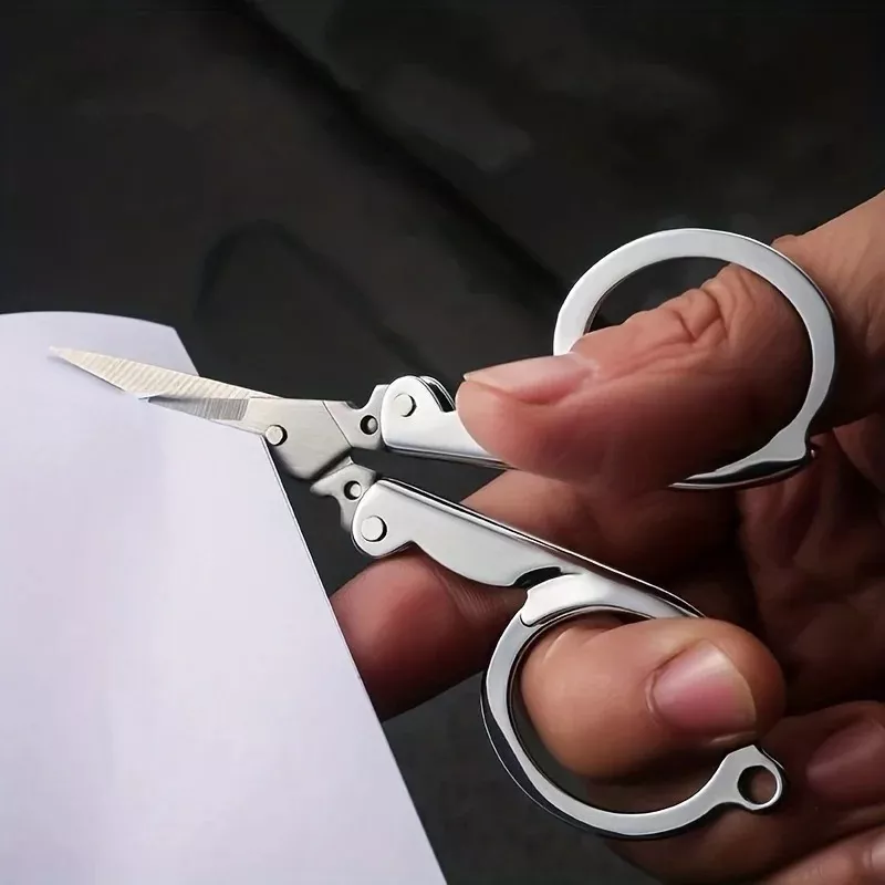 Foldable Stainless Steel Mini Scissors for Travel and Emergencies - Image 3