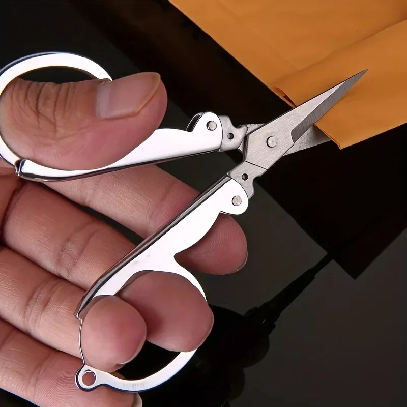 Foldable Stainless Steel Mini Scissors for Travel and Emergencies - Image 2