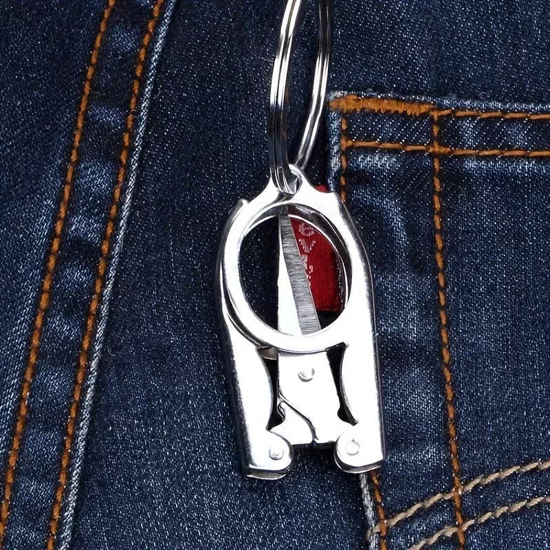 Foldable Stainless Steel Mini Scissors for Travel and Emergencies - Image 4