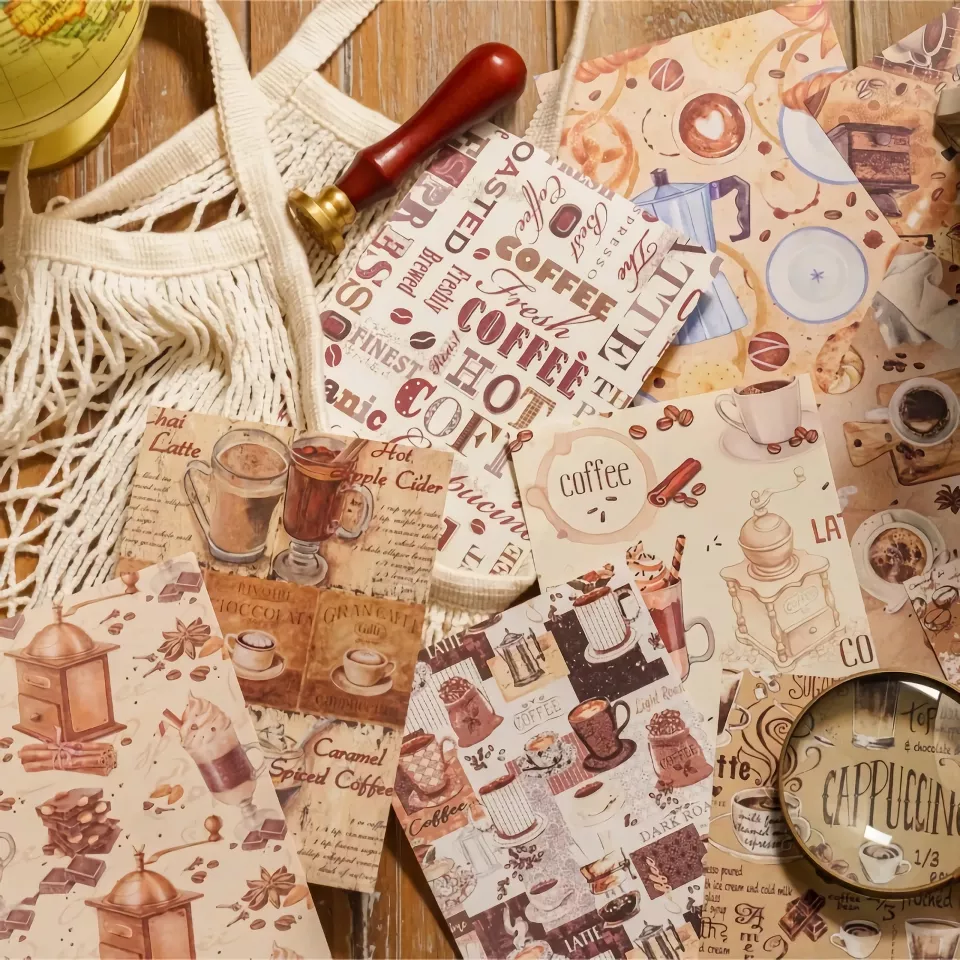 Retro White Kraft Paper Pack for DIY Crafts and Collages - Image 4