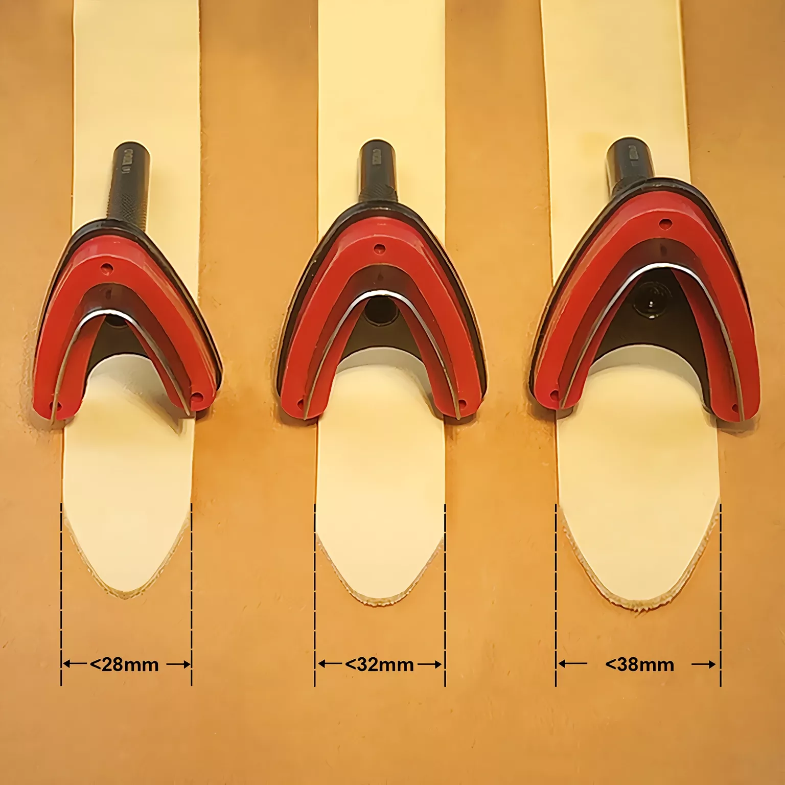 Leather Belt End Cutter Punch Set - Sharp 'V' Shaped Cutting Kit for Leather Belts - Image 6