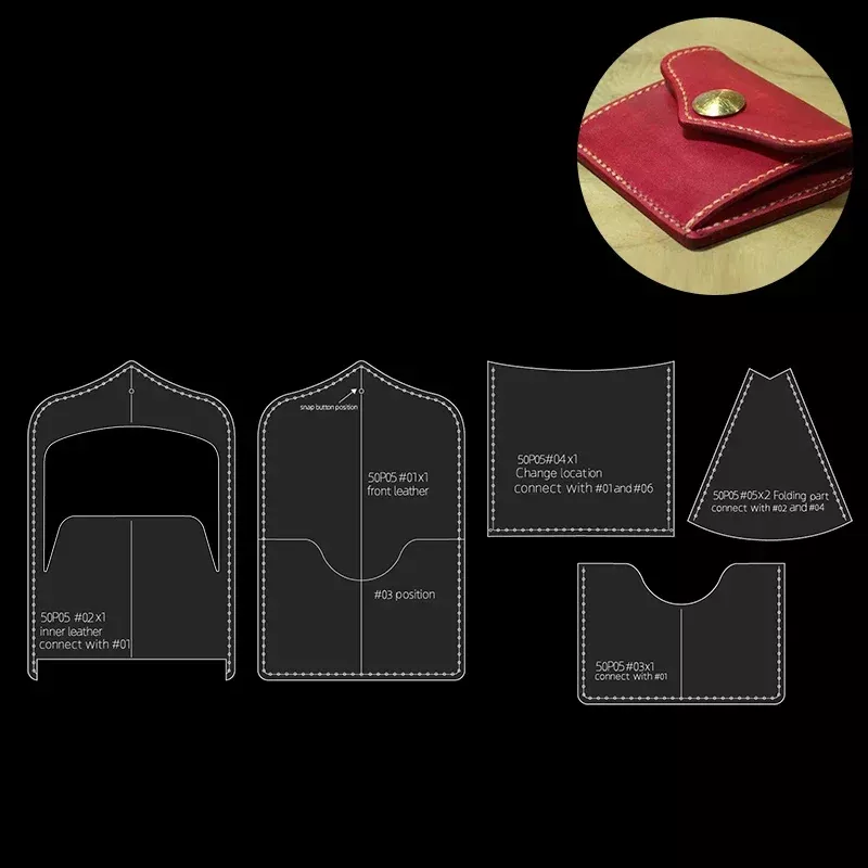 Wallet Making Template Acrylic Molds - Image 5