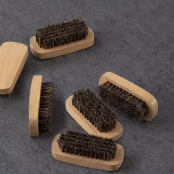 Multifunction Beech Wood Horsehair Shoe Cleaning Brush