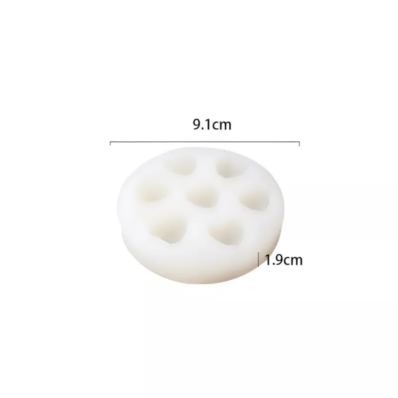 Heart-Shaped Silicone Mold for DIY Soap, Candle, and Jewelry Making - Image 5