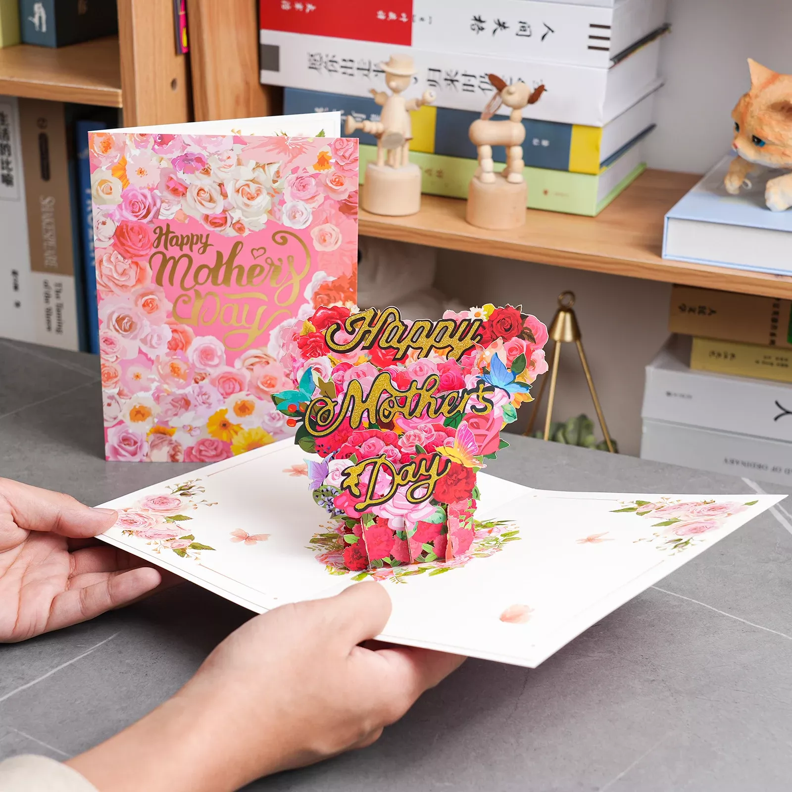 3D Pop-Up Floral Greeting Card - Stunning Handmade Flower Card - Image 6