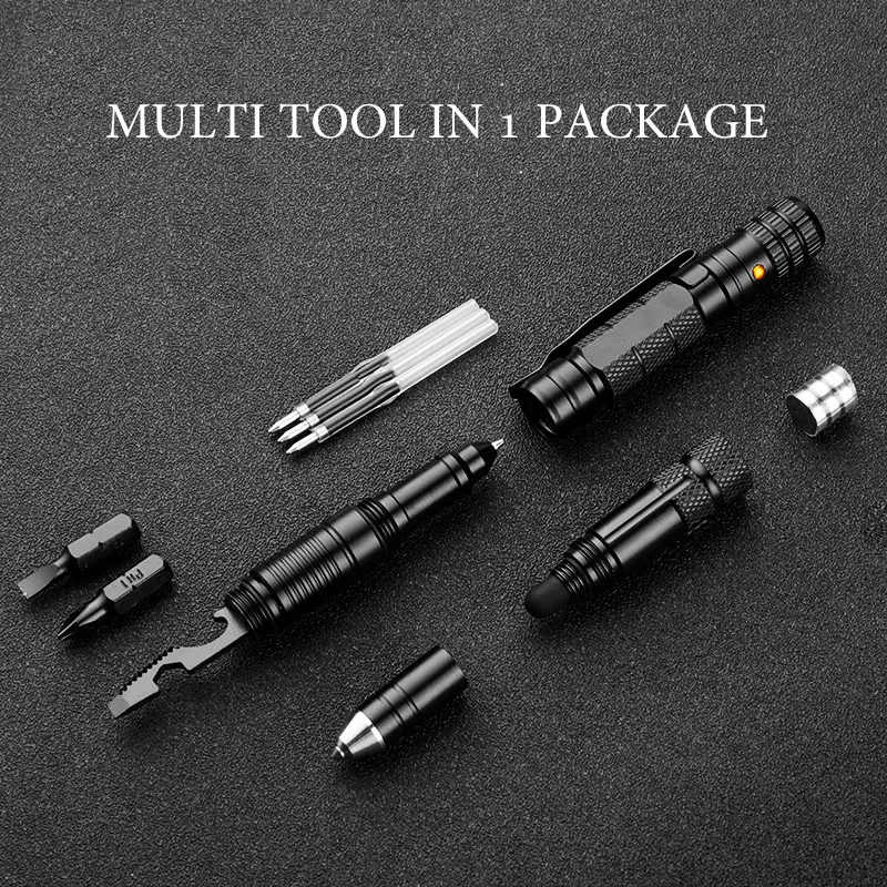 10-In-1 Tactical Multi-Function Pen with Flashlight, Screwdriver, Bottle Opener - Image 2