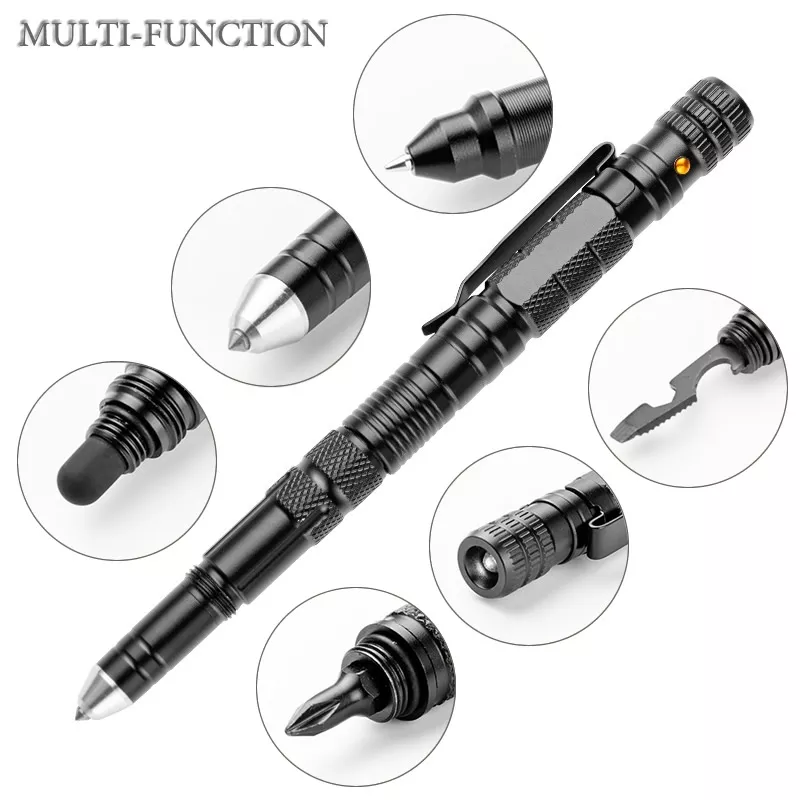 10-In-1 Tactical Multi-Function Pen with Flashlight, Screwdriver, Bottle Opener - Image 7