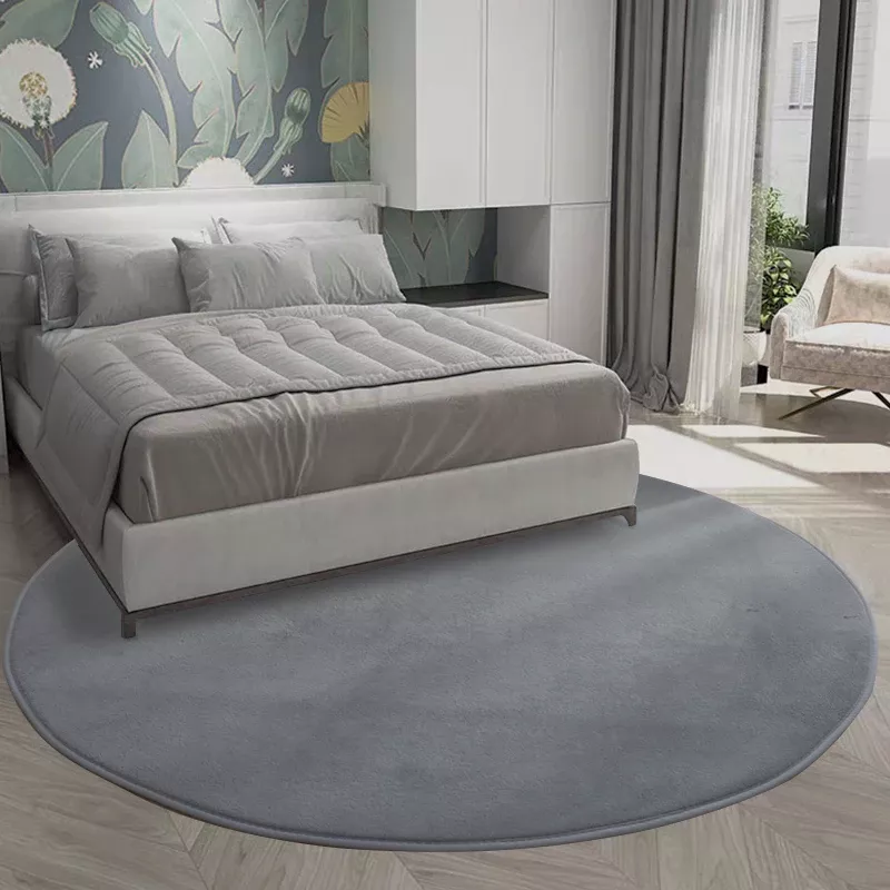 Soft Pink Round Carpet - Image 3