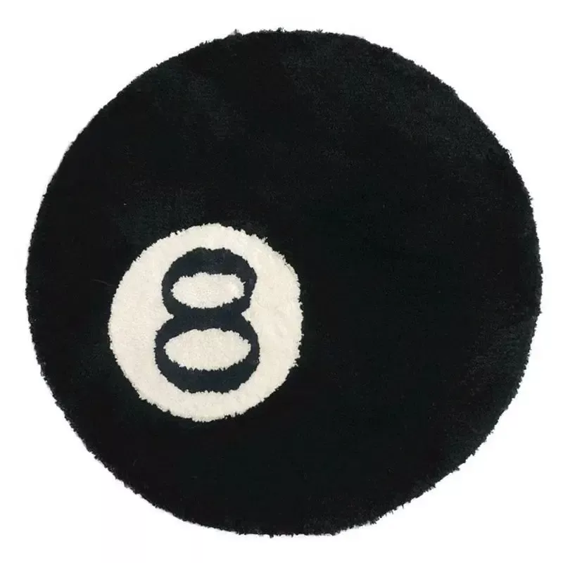 Soft Plush 8-Ball Billiards Rug - Image 6