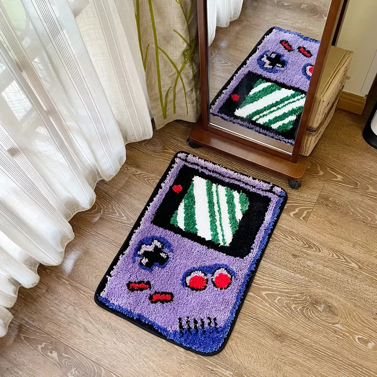 Retro Handheld Game Console Tufted Rug - Image 2