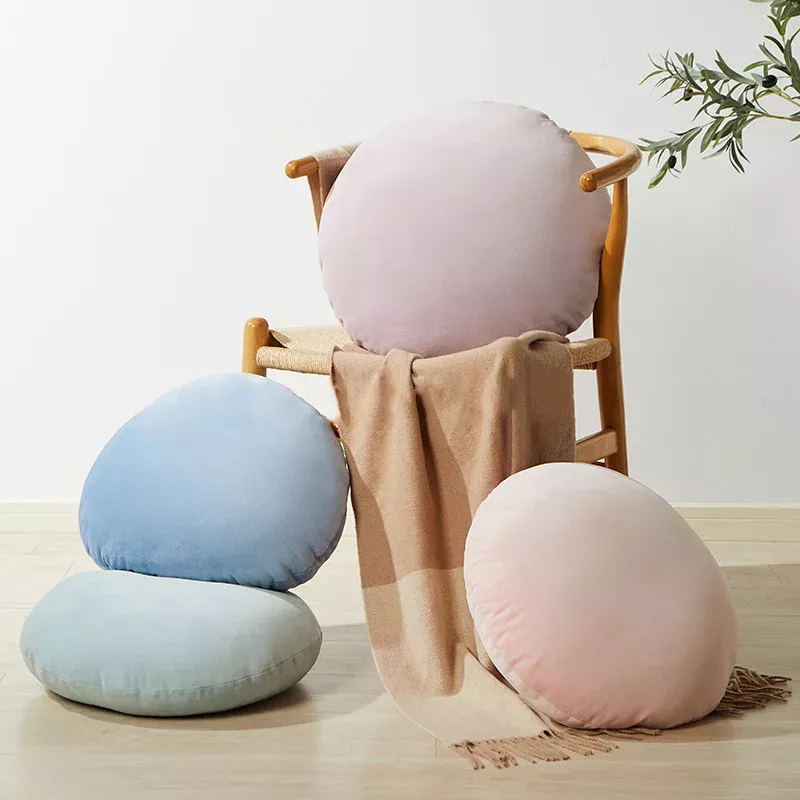 Fluffy Round Solid Color Seat Cushions - Image 3