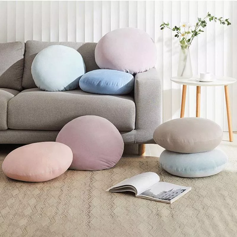 Fluffy Round Solid Color Seat Cushions