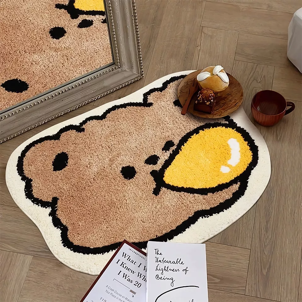 Kawaii Bear Rug – Soft Faux Cashmere Area Rug for Kids & Living Spaces - Image 5