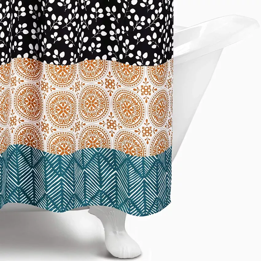 Bohemian Striped Shower Curtain - Image 6