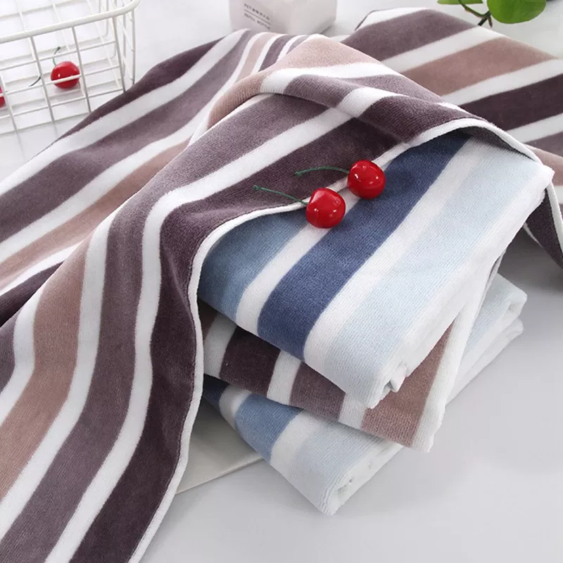 2-Piece Striped 100% Cotton Face Towel Set - Image 5