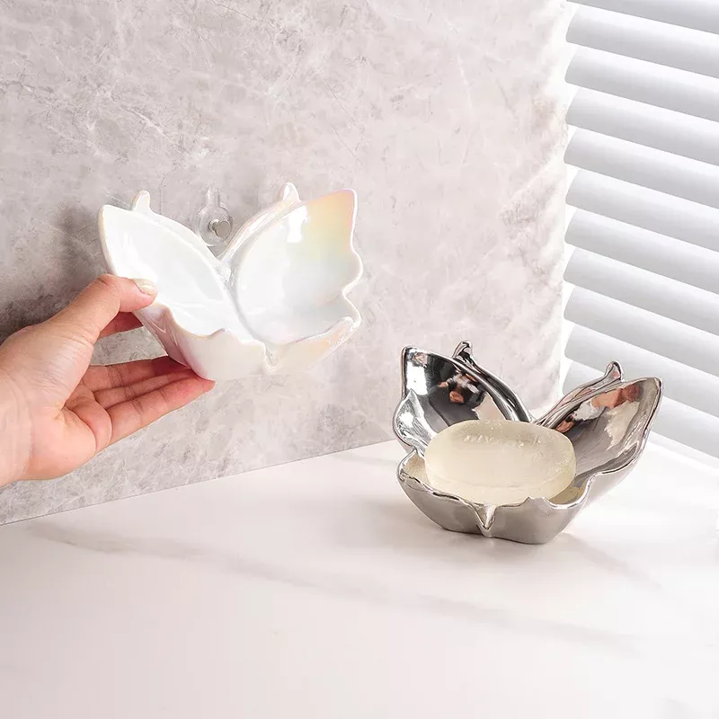 Elegant Ceramic Butterfly Soap Dish - Image 4