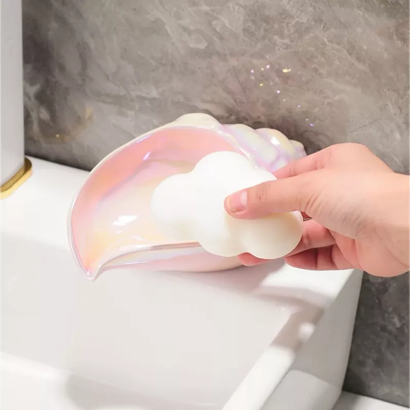 Ceramic Conch Shell Soap Dish Holder - Image 4