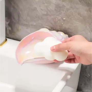 Ceramic Conch Shell Soap Dish Holder