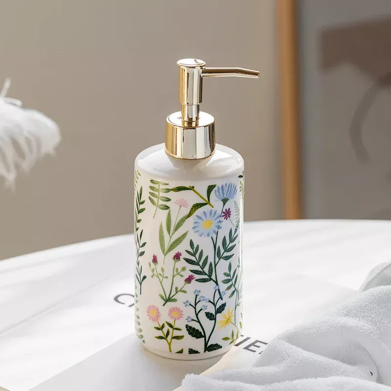 Elegant Ceramic Flower Soap Dispenser - Image 6
