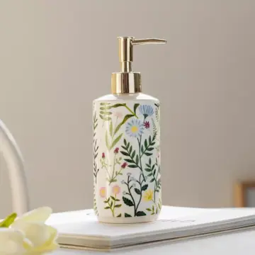 Elegant Ceramic Flower Soap Dispenser