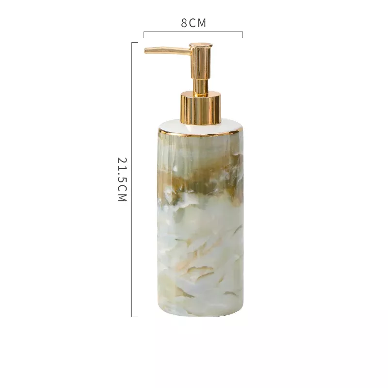 Elegant 390ML Nordic Ceramic Soap Dispenser Bottle - Image 6