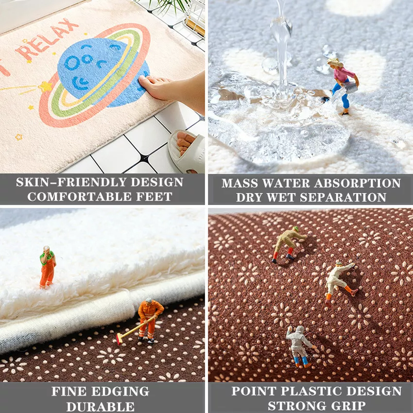 Absorbent Non-Slip Rainbow Door Mats - Image 6