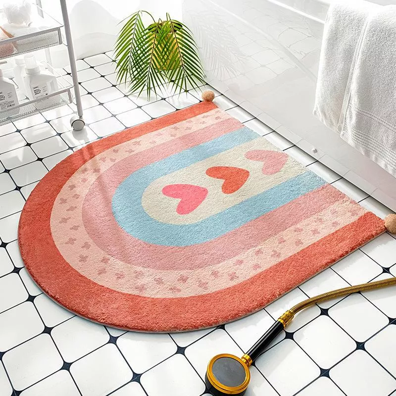 Nordic Luxury Semicircular Non-Slip Floor Mat