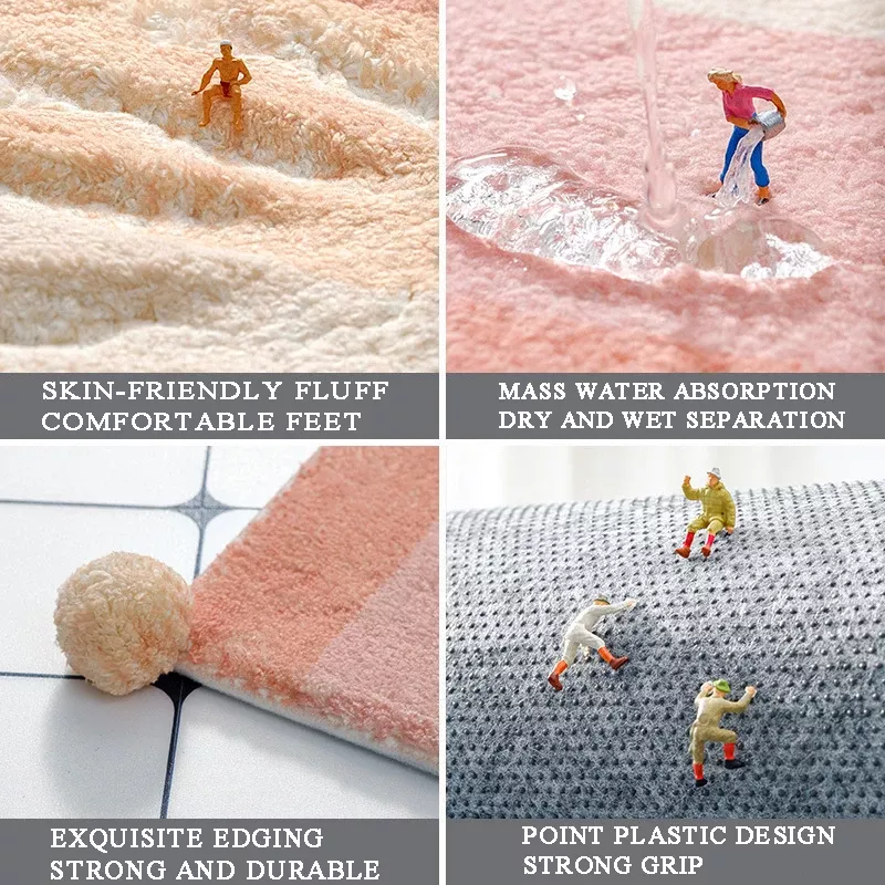 Nordic Luxury Semicircular Non-Slip Floor Mat - Image 5