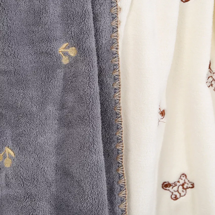 Super Soft Coral Fleece Towels Set - Image 5