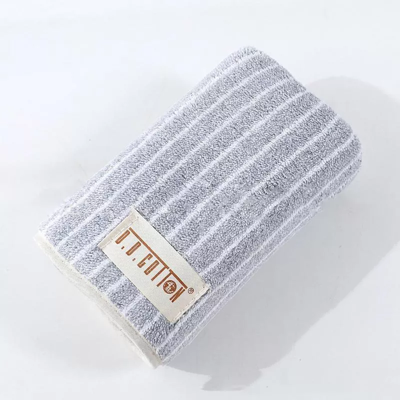 Soft Striped Coral Fleece Face Towel