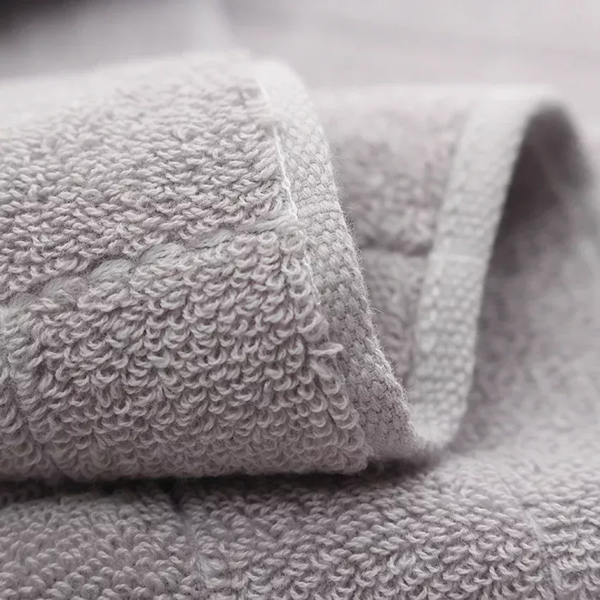 3pcs Plaid Cotton Face Towels Set - Image 5